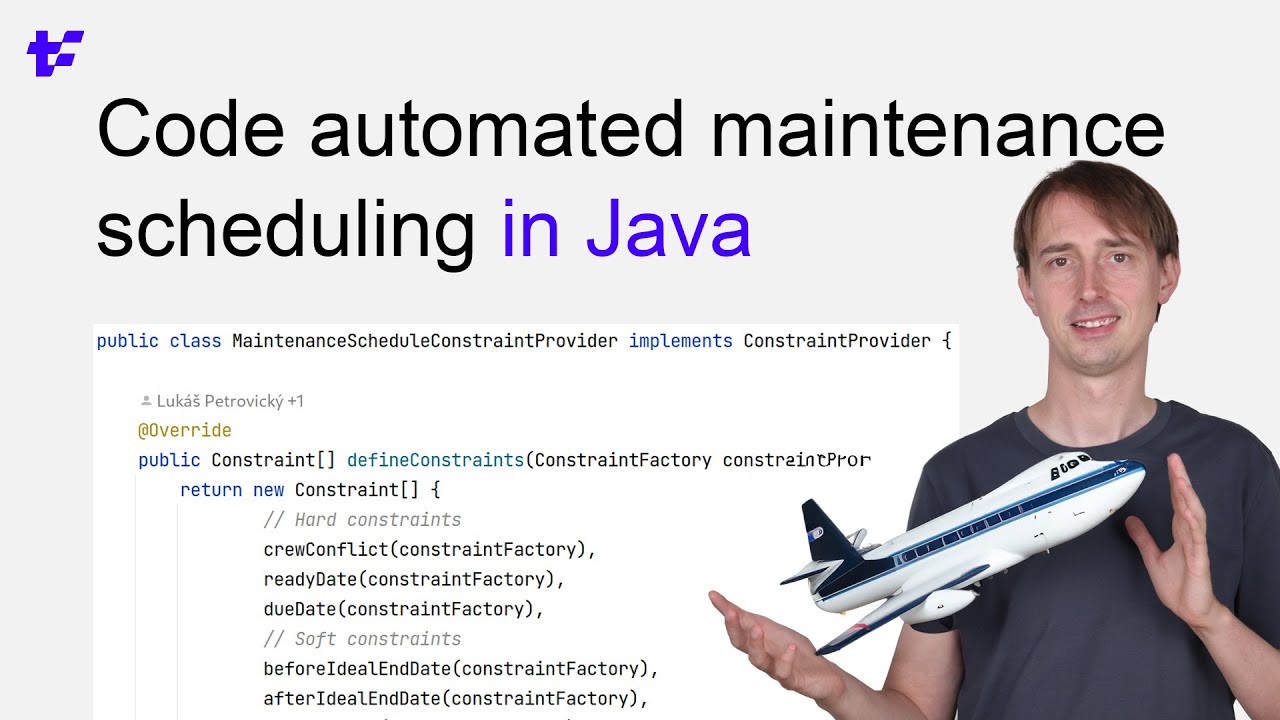 Code automated maintenance scheduling in Java with Timefold