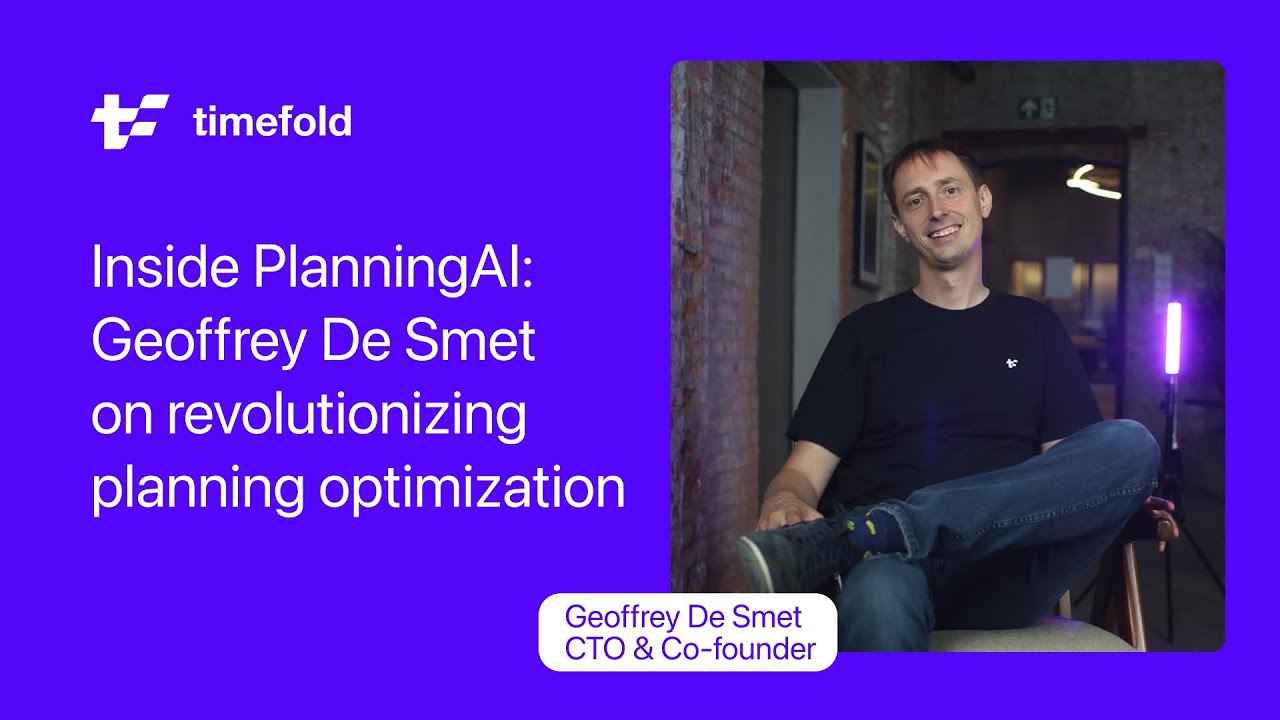 Inside PlanningAI: Geoffrey De Smet on revolutionizing planning optimization